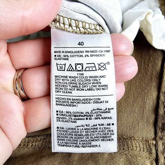 Old Navy #549103 Slim Built-in Flex Rotation Dark Tan/Brown Chino Shorts NWT - Picture 9 of 11